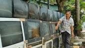 Cận cảnh: Ngắm hàng rào bằng 40 chiếc TV của lão nông ở Kiên Giang
