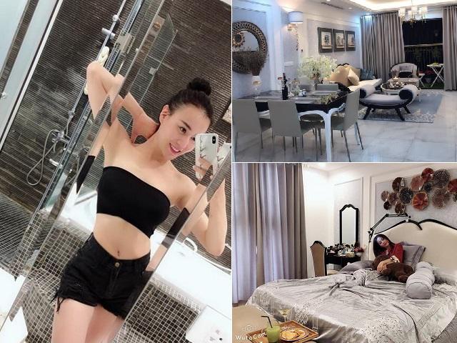 Bất ngờ trước căn hộ 100m², sang chảnh không kém khách sạn 5 sao của Quỳnh búp bê