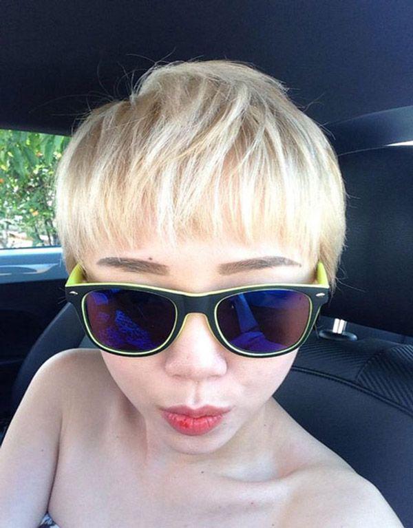 sao viet nhuom toc vang: huong giang xinh dep van phan, ngoc trinh lai "sai" kho ta - 7