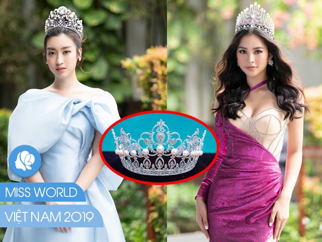 Đỗ Mỹ Linh, Tiểu Vy bồi hồi ngắm nhìn chiếc vương miện 3 tỷ đồng của Miss World Việt Nam