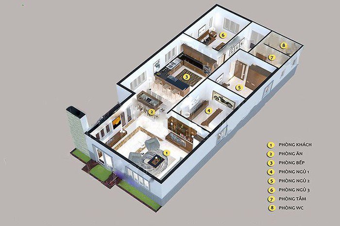 9 Mẫu Nhà Cấp 4 Có 3 Phòng Ngủ Bạn Nên Tham Khảo | Nandesign