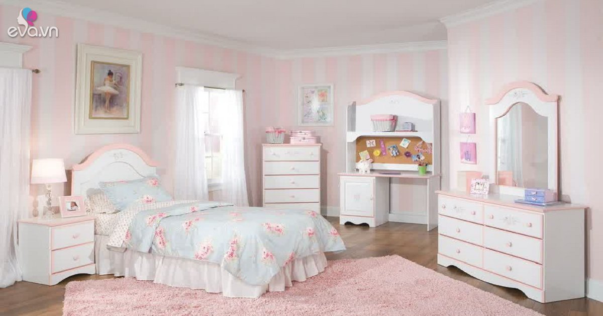 Trang trí phòng ngủ nhỏ cho nữ đơn giản siêu cute