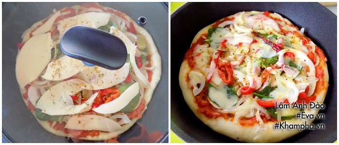 Cách làm pizza xúc xích bằng chảo chóng dính cực nhanh chóng tại nhà