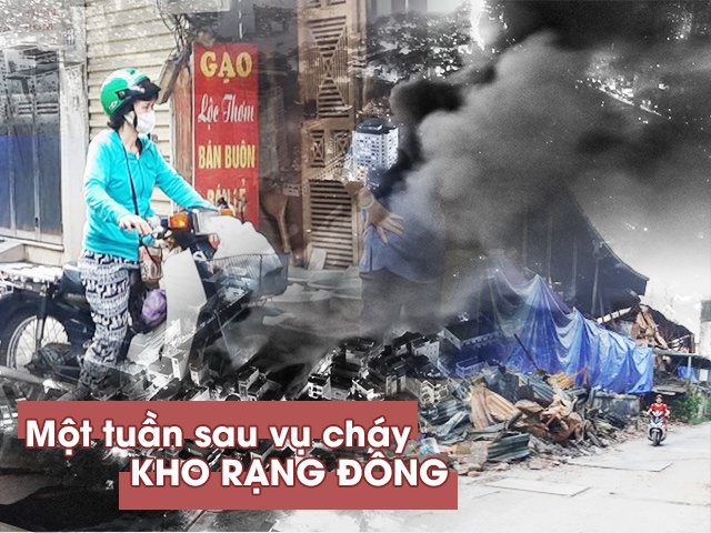 Một tuần sau vụ cháy kho Rạng Đông: Mùi khét lẹt vẫn nồng nặc, người dân sống cùng khẩu trang