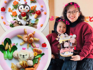 Mẹ đơn thân ở Nhật tiết lộ “lọ thuốc” trộn màu đẹp, đĩa cơm trẻ em 80 nghìn ngon bổ
