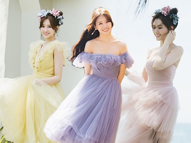 Mải ngắm Hari Won diện váy đầm màu pastel, không ai ngờ cô đã chạm ngưỡng 35