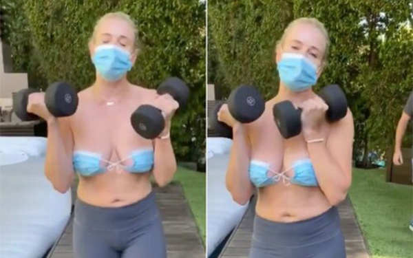 Mặc nội y ra sân bay, lấy khẩu trang làm bikini, những pha ăn mặc amp;#34;cạn lờiamp;#34; của chị em - 11