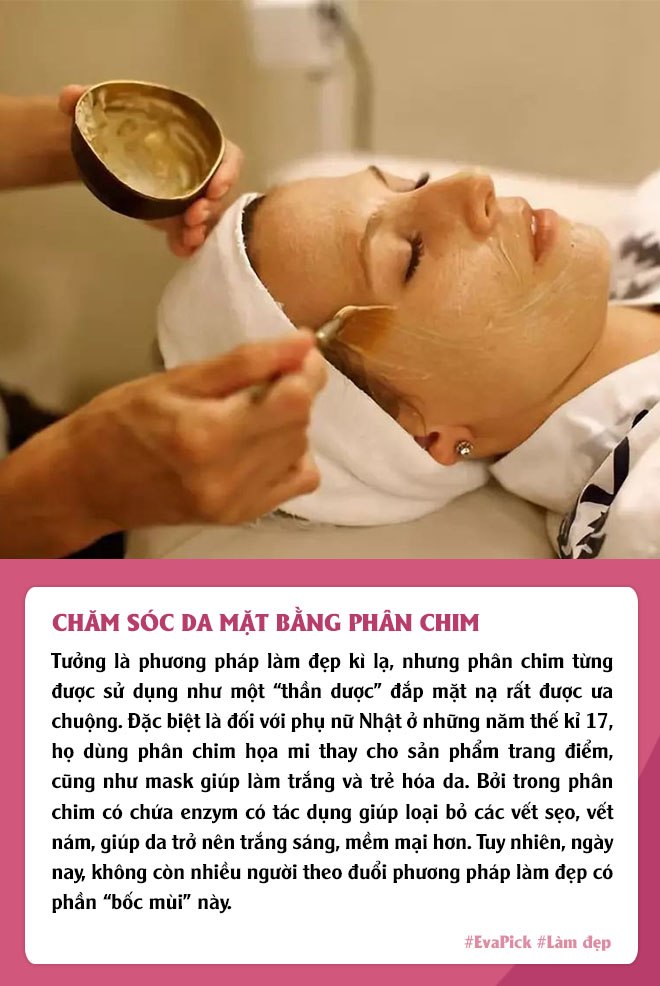 Phương pháp làm đẹp độc lạ vẫn được chị em áp dụng: đắp mask phân chim, dùng đỉa hút mụn - 3