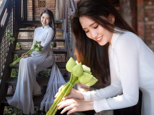 Hot girl xứ quýt thi Hoa hậu Việt Nam, sở hữu vẻ đẹp nhân ái với tà áo dài trắng
