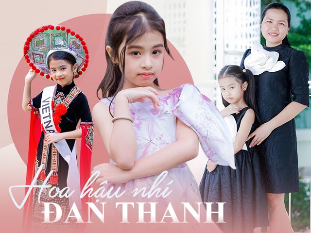 Cô bé lớp 1 cao 1m25 vượt 700km sang Thái Lan đăng quang Hoa hậu cấp châu lục