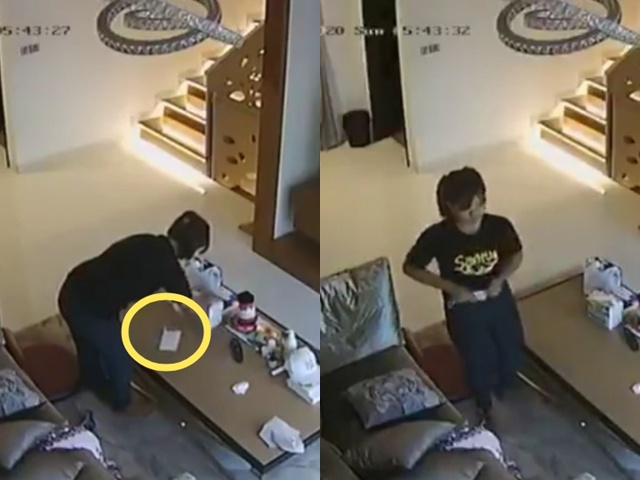 Kiểm tra camera phòng khách, chủ nhà phát hiện hành vi bệnh hoạn của cô giúp việc