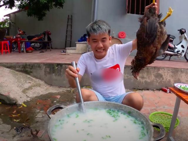 Tin tức 24h: Con trai bà Tân Vlog nấu cháo bằng gà còn nguyên lông, CĐM chỉ trích gay gắt