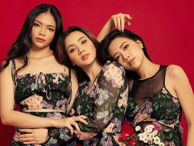 Đệ nhất mỹ nhân gợi cảm Trang Nhung khoe sắc bên 2 cháu gái thi Hoa hậu Việt Nam