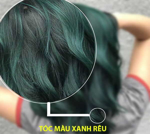 Kiểu tóc màu xanh rêu đẹp nhất 2021