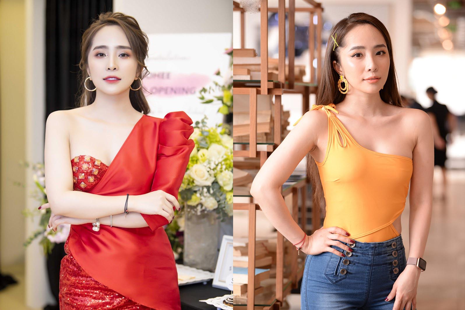 1 year after divorce: Quynh Nga is rumored to be amp;  # 3. 4;  smaller size;  # 34;, Doan Tuan amp;  # 3. 4;  stick like samamp;  # 3. 4;  with female models - 4