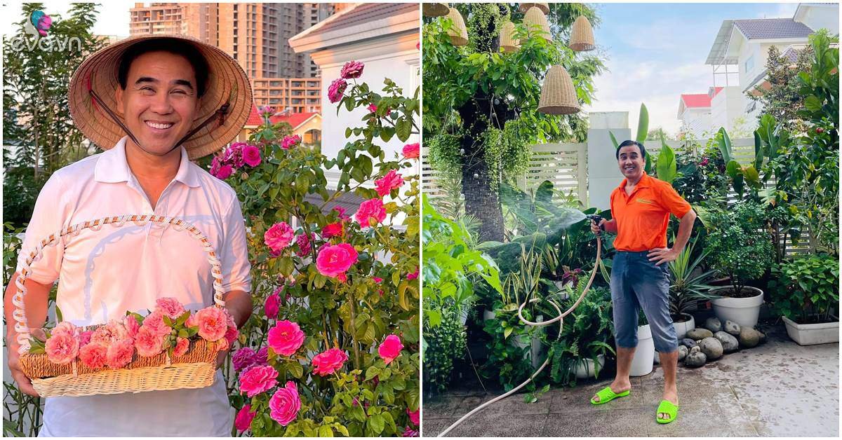 MC Quyền Linh ở nhà nghỉ dịch, đi dép tổ ong tưới cây, lên sân thượng hái hoa cho vợ - Vimarsana News