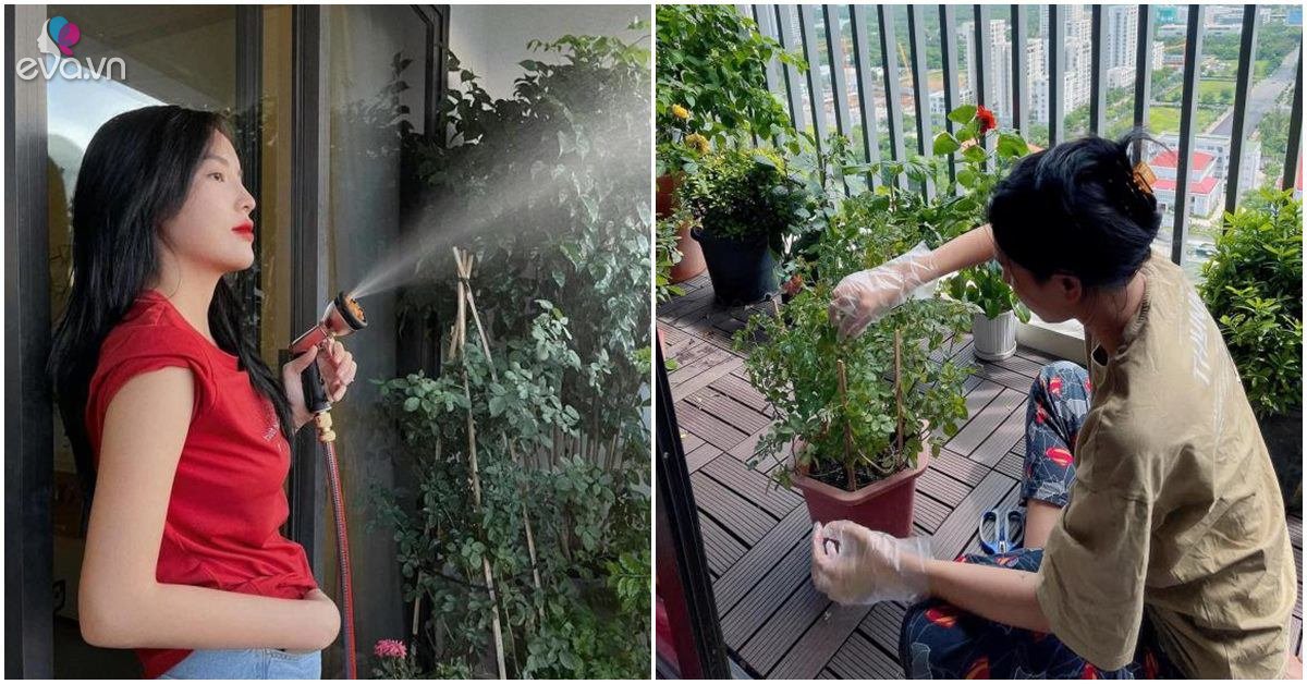 Ở căn hộ cao cấp, Hoa hậu Kỳ Duyên biến tấu ban công thành khu vườn xanh mướt - Vimarsana News