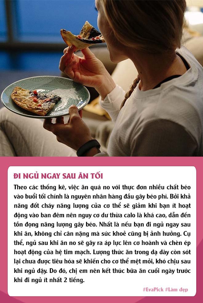Eva Pick: 4 sai lầm khi đi ngủ gây tích mỡ bụng, chị em thừa cân nào cũng mắc