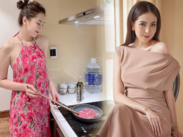 Mai Ngọc làm vợ đảm vào bếp mát mẻ: Lên đồ chuẩn tiết kiệm mùa dịch
