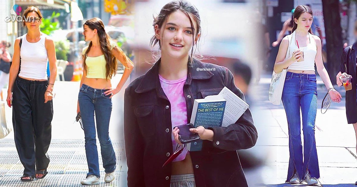 Suri Cruise 15 tuổi nổi loạn với quần cạp trễ, áo ngắn cũn chặt chém cả mẹ siêu mẫu - Vimarsana News