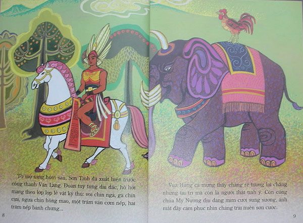 Truyện cổ tích: Sơn Tinh - Thủy Tinh và bài học kinh nghiệm ý nghĩa sâu sắc mang lại trẻ em - 11