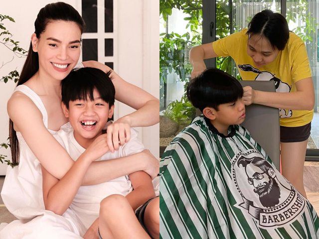 Con trai Hồ Ngọc Hà được mẹ kế cắt tóc, dân mạng bình luận sự khác biệt về ngoại hình
