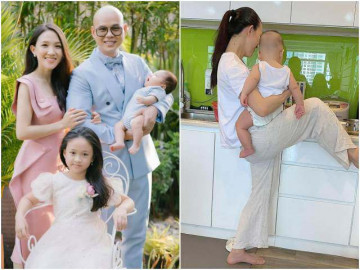 Vợ kém 12 tuổi của Phan Đình Tùng làm mẹ không sướng: Tất bật mỗi ngày, bế con nấu ăn - Vimarsana News
