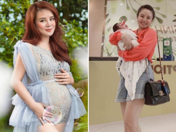 Sau lùm xùm mang thai 11 tháng, Vy Oanh bế con xuất hiện trở lại tươi rói - Vimarsana News