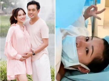 Cặp quý tử được 10 tháng, vợ Dương Khắc Linh mới tiết lộ khoảnh khắc nhởn nhơ trên bàn đẻ - Vimarsana News