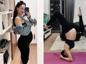 Bầu vượt mặt, DJ Tít vẫn thoải mái trồng chuối, bà xã Tuấn Hưng liền vào bình luận - Vimarsana News