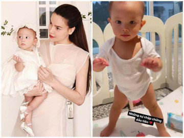 Con gái Hồ Ngọc Hà 9 tháng đã chập chững tập đi, đôi chân thẳng tắp ai cũng xuýt xoa - Vimarsana News