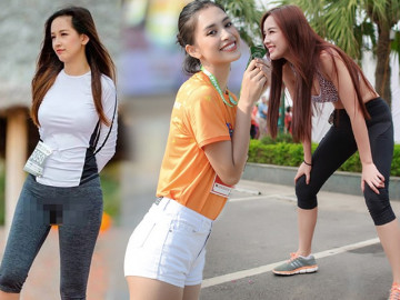 Khi hoa hậu chạy marathon: Tiểu Vy suýt lộ vòng 3, Mai Phương Thuý bị gọi tên nhiều nhất