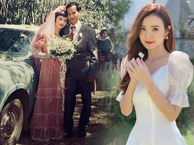 Midu khoe ảnh bố mẹ thời trẻ, nhan sắc cỡ này bảo sao con gái là thần tiên tỷ tỷ