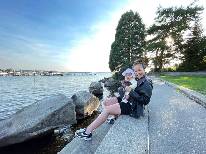 Tăng cân amp;#34;đẫmamp;#34; sau sinh ở Mỹ, học trò Phạm Hương mất tăm 6 tháng, giờ xuất hiện xuề xòa - 3