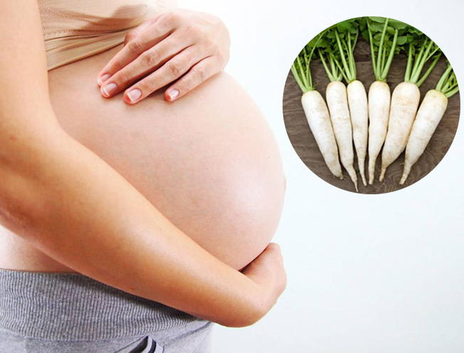 Bà bầu ăn củ cải trắng được không?