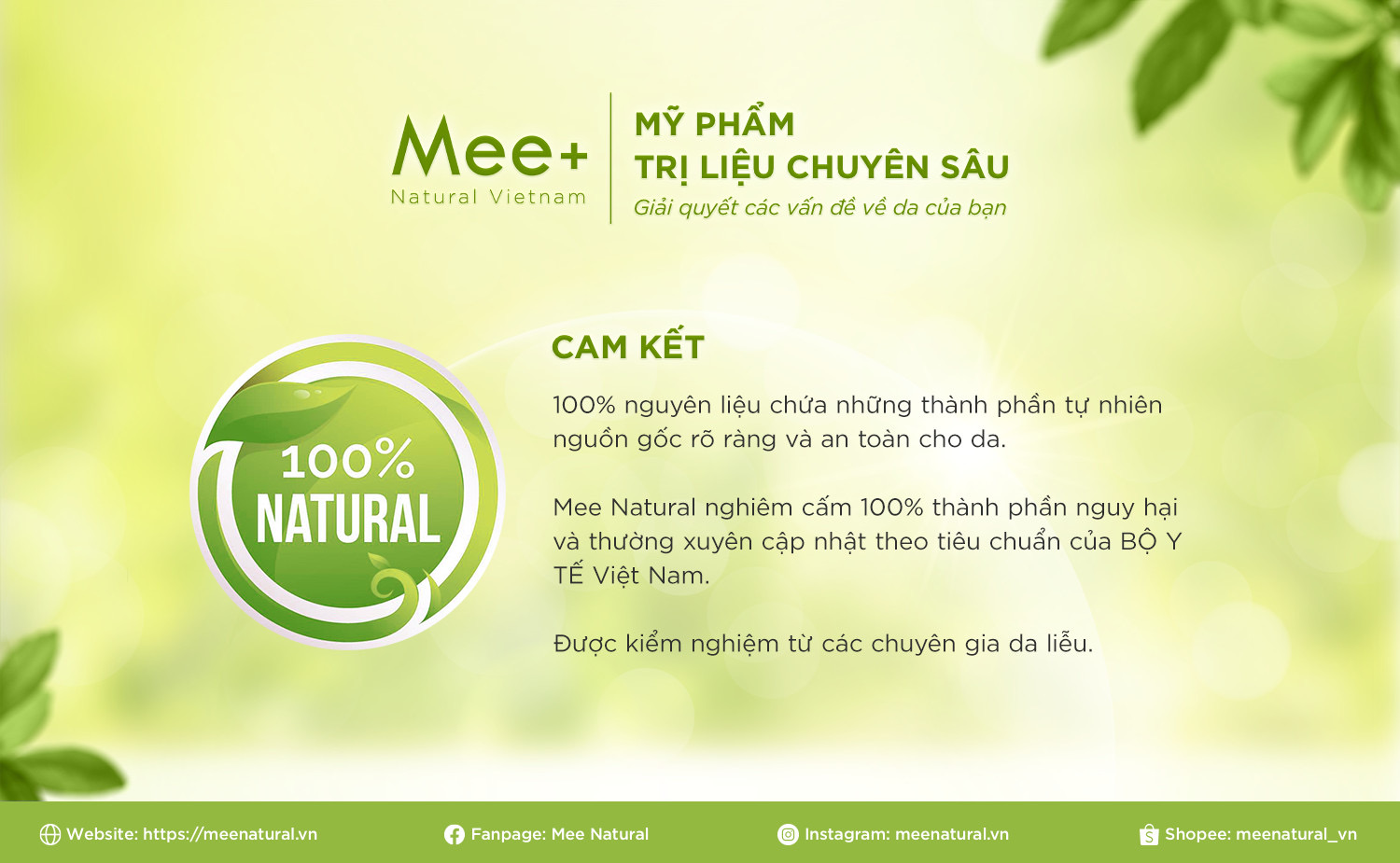 Mee Natural - Xu hướng hỗ trợ trị liệu chuyên sâu bằng mỹ phẩm thiên nhiên - 5