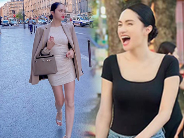 Dạo này Hoa hậu Hương Giang thích mặc hở, không khoét trước thì cũng xẻ sau 73 Hương Giang cứ mặc váy ngắn catwalk là bị chê, mặc chiếc quần mốt cũ che chân vòng kiềng lại thêm sang