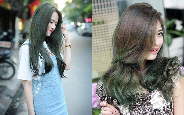 Tóc màu xanh rêu: Top 20 kiểu màu tóc đẹp trẻ trung hot nhất hiện nay - 12