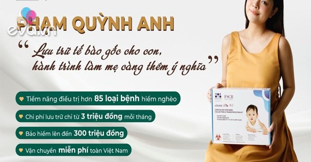 Pham Quynh Anh แบ่งปันต้นทุนที่สมเหตุสมผลในการจัดเก็บสเต็มเซลล์สำหรับลูกๆ ของเธอ