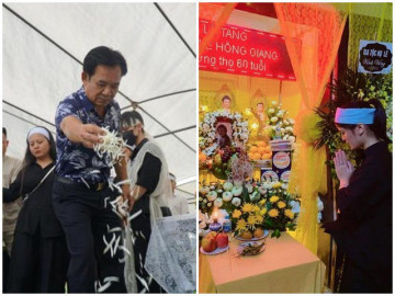 Sao Việt 24h: Sau gần 1 năm qua đời NS Giang Còi mới được làm lễ an táng, dàn nghệ sĩ khóc nghẹn đưa tiễn