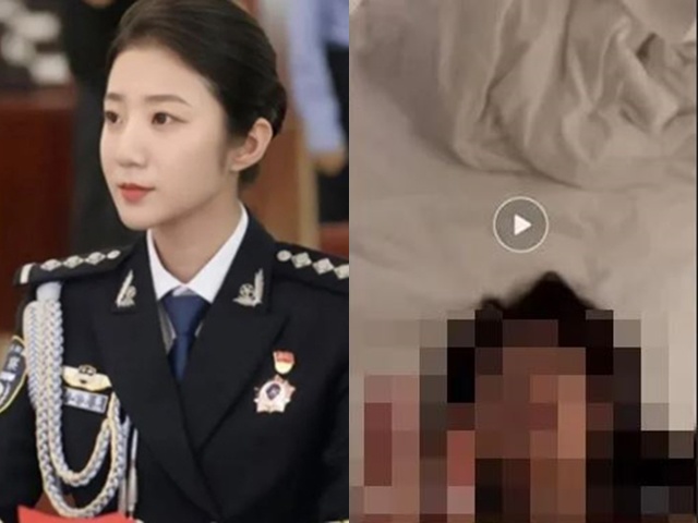 Nữ cảnh sát đẹp nhất Trung Quốc bị nghi lộ clip nóng vô cùng táo bạo, danh tính người đàn ông càng gây sốc