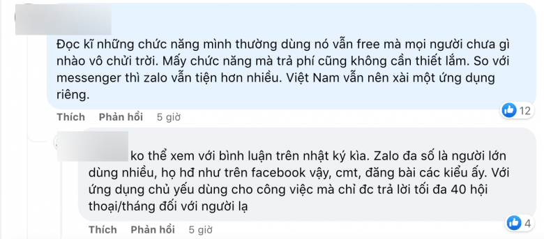 Zaloは8月1日から正式に請求します：ユーザーはどのように反応していますか？  -3