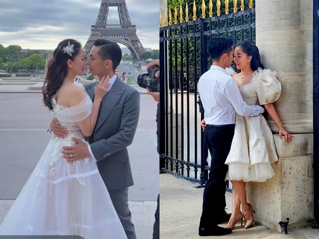 Khánh Thi - Phan Hiển đang chụp ảnh cưới ở Pháp, nhìn ảnh hậu trường có đẹp như ảnh tự đăng?