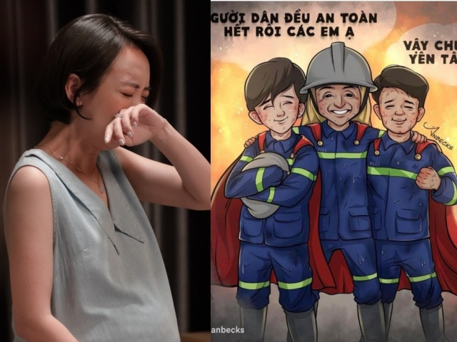 Sao Việt thương tiếc 3 chiến sĩ cảnh sát PCCC vừa hy sinh: Khi người chồng, người cha, người con không về