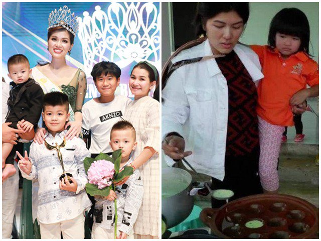 Hoa hậu Oanh Yến cứ đụng đầu giường là đẻ, 34 tuổi làm mẹ 6 con, tự trồng rau nuôi cá chăm con