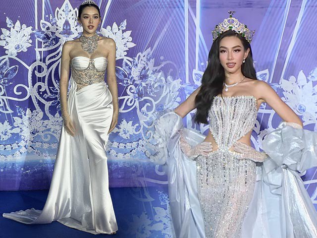 Thảm đỏ Miss World Vietnam 2022: Thuỳ Tiên đội vương miện 12 tỷ, Song Hye Kyo bản Việt đẹp nín thở