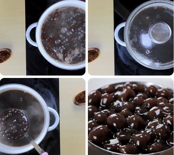 Cách làm sữa tươi trân châu đường đen ngon đơn giản tại nhà - 8