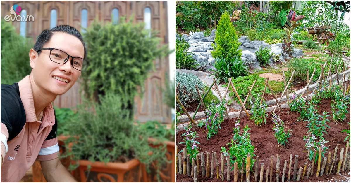 Read more about the article Nhổ tiêu trồng thảo mộc, 8X Pleiku được vườn đẹp như tranh, góc nào cũng thơm nức mũi