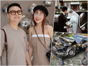 “Kiếp nạn thứ 82 khi lấy chồng”: Xe hoa bị đâm nát bét, đôi vợ chồng 9X cùng trải qua sinh tử ngay trong ngày cưới
