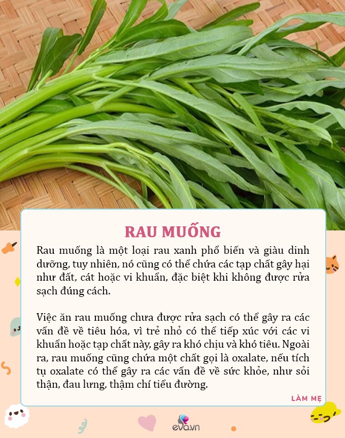 8 loại rau củ không nên cho bé ăn dưới 1 tuổi, kẻo rước thêm bệnh vào con